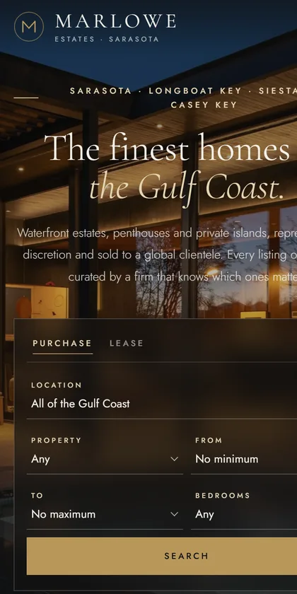 Luxury theme on a phone